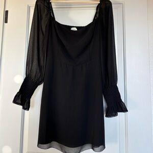Aritzia Black Long Sleeve Dress